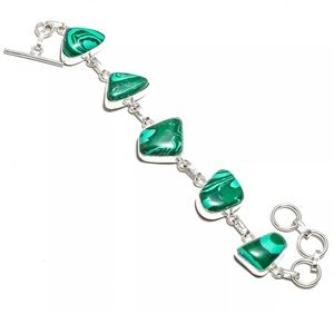 SOLD Malachite  925 Sterling Silver  Bracelet